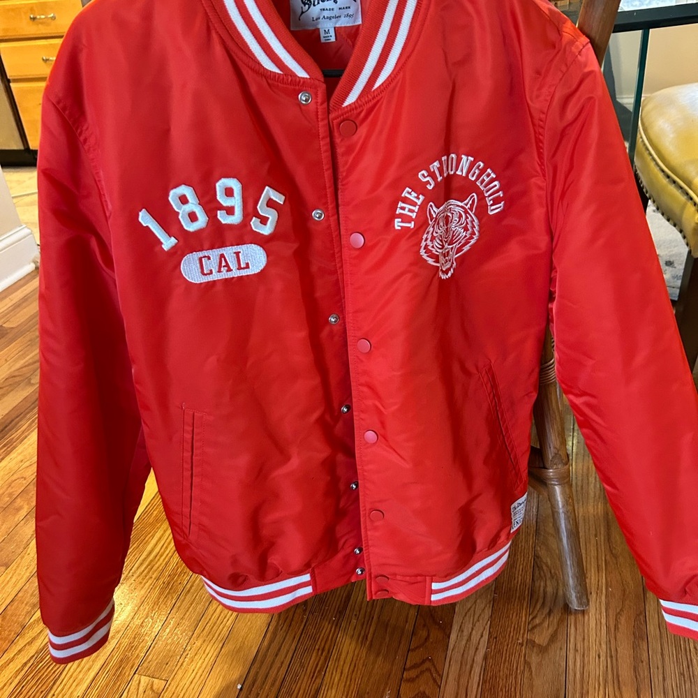 Adult Orange Varsity Jacket